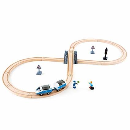 Set treno passeggeri in legno. Hape E3729