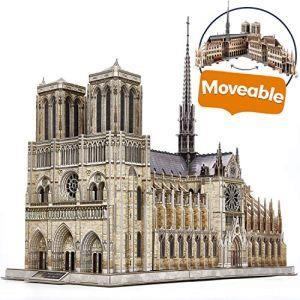 CubicFun Puzzle 3D Notre Dame de Paris Grande Cattedrale della Francia Modello di Edificio Kit Artigianali, Magnifico Fantastico Regalo per Adulti, 293 Pezzi