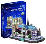 Cubic Fun. Cattedrale di Notre Dame de Paris Modellino Puzzle 3D Multicolore L173h