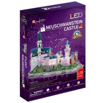 Cubic Fun 3D Puzzle Neuschwanstein Castle a Led - 2