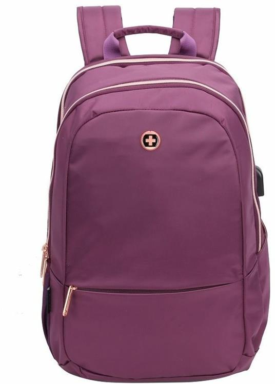 Zaino Swiss Digital SD-7316 E?ective Viola - 42x29x14 cm