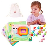 Gioco Mosaico con Chiodini Colorati per Bambini Infanzia GIODICART - TL002