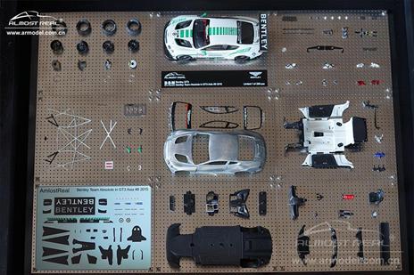 Bentley Gt3 Team Absolute Asia #8 2015 Framed Display Quadro Vetrina 1:43 Model Ripalm 430307 - 2