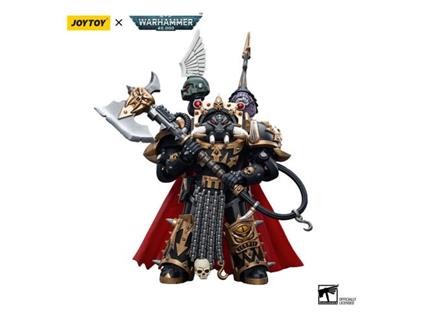 Warhammer 40k Action Figura 1/18 Chaos Space Marines Black Legion Chaos Lord In Terminator Armour 12 Cm Joy Toy (cn)