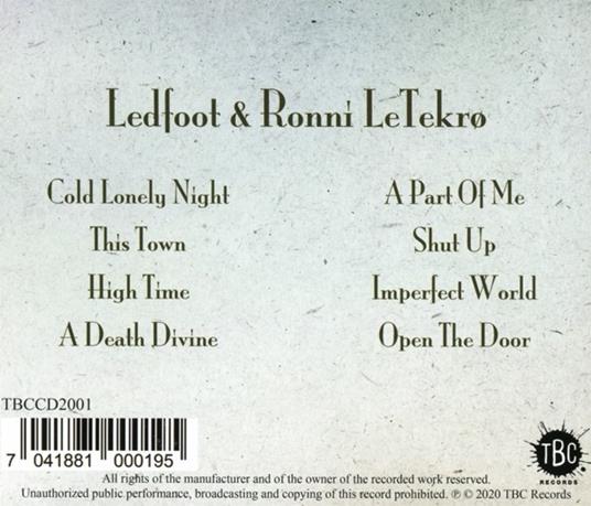 Ledfoot & Ronni Le Tekro - CD Audio di Ledfoot & Ronni Le Tekro - 2