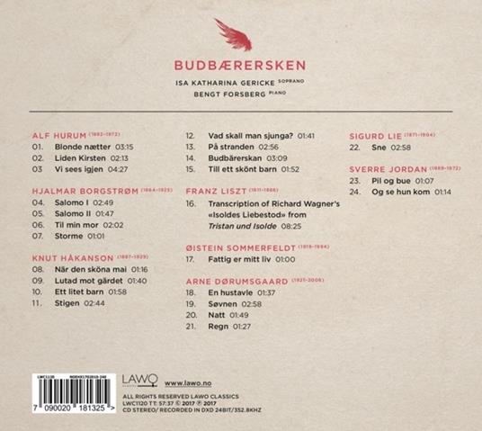 Budbaerersken - CD Audio di Isa Katharina Gericke - 2