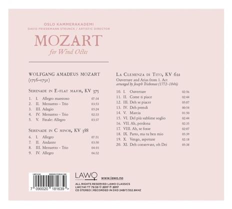 For Wind Octet - CD Audio di Wolfgang Amadeus Mozart - 2