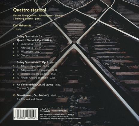 Kjell Habbestad . Quattro Stazioni - CD Audio di Vertavo String Quartet - 2