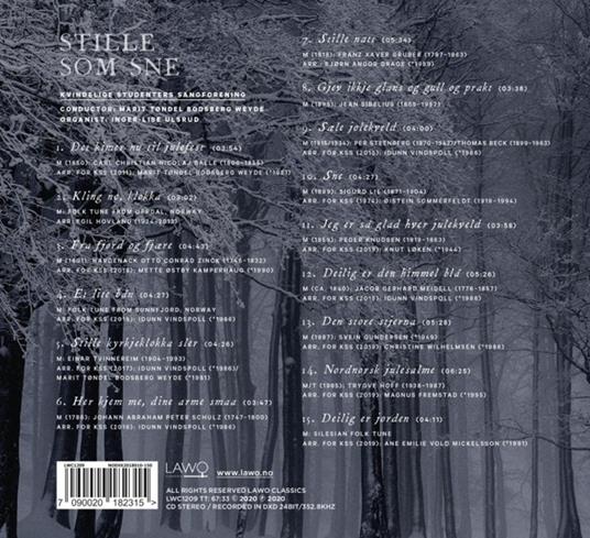 Stille Som Sne - Quiet As Snow - CD Audio di Kvindelige Studenters Sangforening - 2