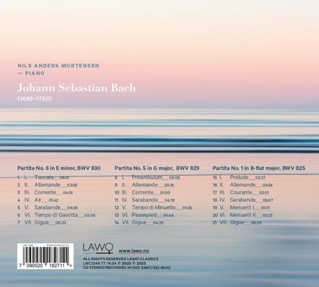 Partitas Nos. 1, 5 & 6 - CD Audio di Johann Sebastian Bach,Nils Anders Mortensen - 2