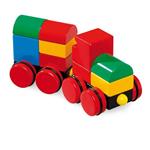 BRIO - Trenino Magnetico, Set di Mattoncini da Costruzione Colorati in Legno, 10 pezzi, Età 12+ Mesi