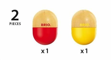 BRIO - Coppia di Sonagli in Legno, Set di Shaker Musicali, Gioco Musicale Educativo, Ergonomico e Sicuro - 4