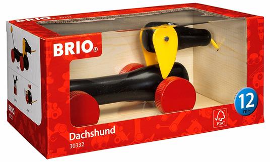 BRIO - Cane Bassotto, Gioco Spingi e Cammina in Legno, Età 12+ Mesi - 11