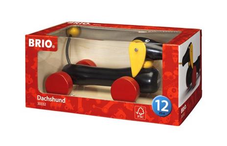 BRIO - Cane Bassotto, Gioco Spingi e Cammina in Legno, Età 12+ Mesi - 3