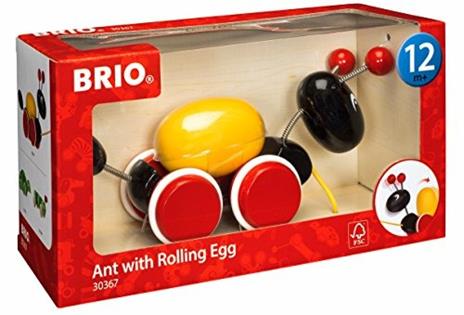 BRIO - Formica Trainabile, Gioco Spingi e Cammina in Legno, Età 12+ Mesi - 4