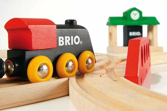 BRIO - Set Ferrovia Classico, Pista Trenino con Accessori, 22 Pezzi, Età 24+ Mesi - 12