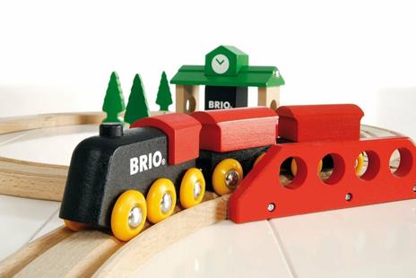 BRIO - Set Ferrovia Classico, Pista Trenino con Accessori, 22 Pezzi, Età 24+ Mesi - 14