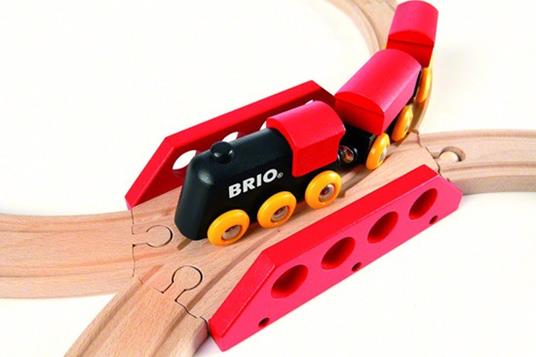 BRIO - Set Ferrovia Classico, Pista Trenino con Accessori, 22 Pezzi, Età 24+ Mesi - 9