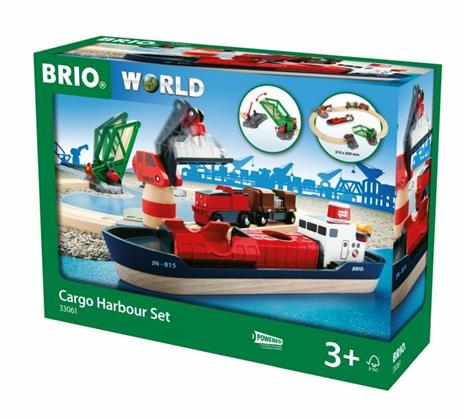 BRIO WORLD - Set Ferrovia Portuale, Pista Trenino con Accessori, 16 pezzi, Età 3+ Anni - 9