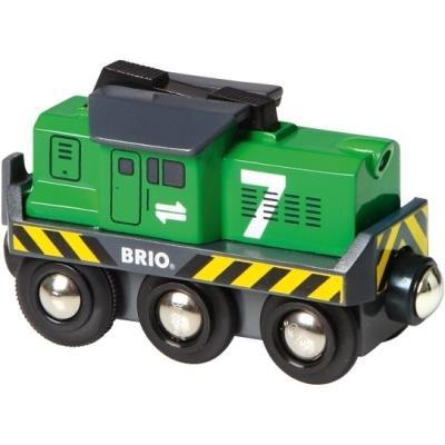 BRIO WORLD - Locomotiva per Treno Merci a Batterie con Faro, Veicoli per Pista Trenino BRIO, Età 3+ Anni - 2