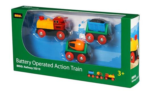 BRIO WORLD - Treno con Locomotiva a Batterie, Veicoli per Pista Trenino BRIO, 3 Pezzi, Età 3+ Anni - 5