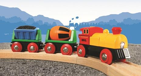 BRIO WORLD - Treno con Locomotiva a Batterie, Veicoli per Pista Trenino BRIO, 3 Pezzi, Età 3+ Anni - 6