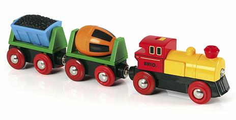 BRIO WORLD - Treno con Locomotiva a Batterie, Veicoli per Pista Trenino BRIO, 3 Pezzi, Età 3+ Anni - 10