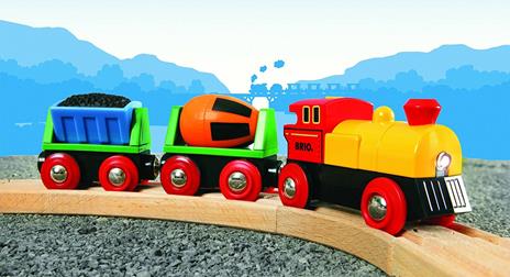 BRIO WORLD - Treno con Locomotiva a Batterie, Veicoli per Pista Trenino BRIO, 3 Pezzi, Età 3+ Anni - 12