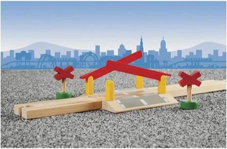 BRIO WORLD - Passaggio a Livello, Accessorio per Pista Trenino BRIO, 4 Pezzi, Età 3+ Anni - 3