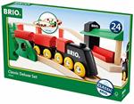 BRIO - Set Ferrovia Deluxe, Pista Trenino con Accessori, 25 Pezzi, Età 24+ Mesi