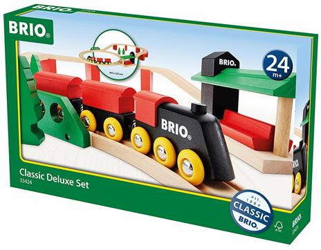 BRIO - Set Ferrovia Deluxe, Pista Trenino con Accessori, 25 Pezzi, Età 24+ Mesi - 7