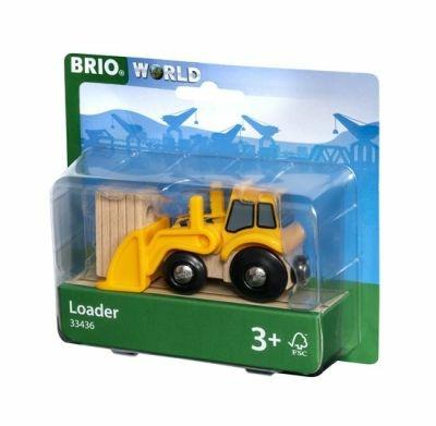 BRIO WORLD - Pala Caricatrice Frontale con Carico Magnetico, Veicoli Giocattolo in Legno, 2 Pezzi, Età 3+ Anni - 4