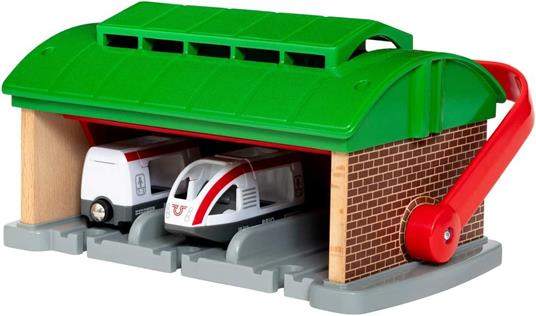 BRIO WORLD - Rimessa dei Treni con Maniglia, Accessorio per Pista Trenino BRIO, Set da 3 Pezzi, Età 3+ Anni - 3