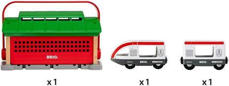 BRIO WORLD - Rimessa dei Treni con Maniglia, Accessorio per Pista Trenino BRIO, Set da 3 Pezzi, Età 3+ Anni - 5