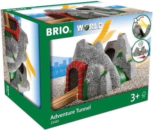 BRIO WORLD - Tunnel Treno Avventura, Accessorio per Pista Trenino BRIO, Età 3+ Anni - 3