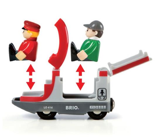 BRIO WORLD - Treno Passeggeri, Veicoli per Pista Trenino BRIO, 5 Pezzi, Età 3+ Anni - 6