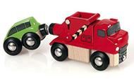 BRIO WORLD - Carro Attrezzi, Veicoli Giocattolo in Legno, 2 Pezzi, Età 3+ Anni