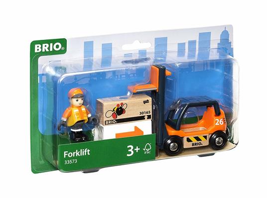 BRIO WORLD - Carrello Elevatore, Veicoli Giocattolo in Legno, 4 Pezzi, Età 3+ Anni - 8