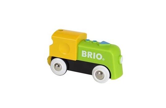 BRIO - La Mia Prima Ferrovia: Locomotiva a Batterie, Veicoli per Pista Trenino BRIO, Età 18+ Mesi