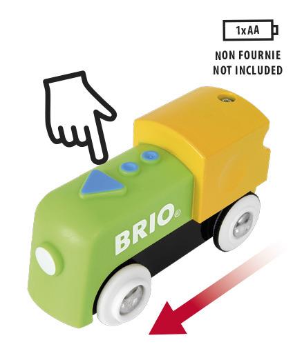 BRIO - La Mia Prima Ferrovia: Locomotiva a Batterie, Veicoli per Pista Trenino BRIO, Età 18+ Mesi - 9