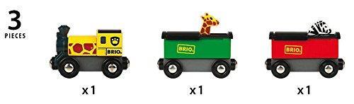 BRIO WORLD - Treno Safari, Veicoli per Pista Trenino BRIO, 3 Pezzi, Età 3+ Anni - 8