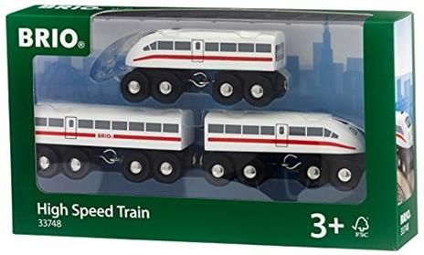 BRIO WORLD - Treno ad Alta Velocità con Luci, Veicoli per Pista Trenino BRIO, 3 Pezzi, Età 3+ Anni - 3