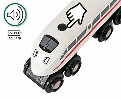 BRIO WORLD - Treno ad Alta Velocità con Luci, Veicoli per Pista Trenino BRIO, 3 Pezzi, Età 3+ Anni - 4