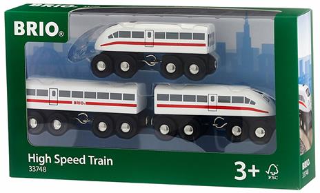 BRIO WORLD - Treno ad Alta Velocità con Luci, Veicoli per Pista Trenino BRIO, 3 Pezzi, Età 3+ Anni - 7