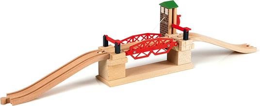 BRIO WORLD - Ponte Levatoio, Accessorio per Pista Trenino BRIO, Set da 3 Pezzi, Età 3+ Anni - 3