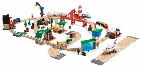 BRIO WORLD - Set Deluxe Il Mondo Della Ferrovia, Pista Trenino con Accessori, 106 pezzi, Età 3+ Anni - 14