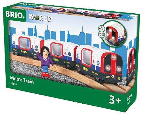 BRIO WORLD - Metropolitana, Veicoli per Pista Trenino BRIO, 4 Pezzi, Età 3+ Anni - 2