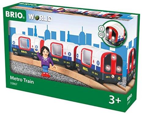 BRIO WORLD - Metropolitana, Veicoli per Pista Trenino BRIO, 4 Pezzi, Età 3+  Anni - Brio - Trenini, vagoni e altri veicoli - Veicoli - Giocattoli | IBS