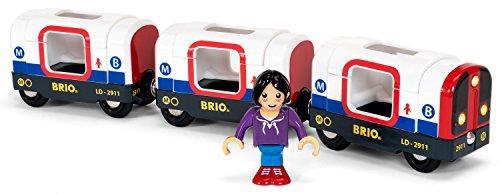 BRIO WORLD - Metropolitana, Veicoli per Pista Trenino BRIO, 4 Pezzi, Età 3+ Anni - 4