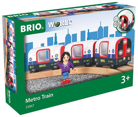 BRIO WORLD - Metropolitana, Veicoli per Pista Trenino BRIO, 4 Pezzi, Età 3+  Anni - Brio - Trenini, vagoni e altri veicoli - Veicoli - Giocattoli | IBS